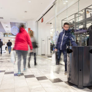 sorteringsmøbel design urban innendørs avfallsbeholder kjøpesenter